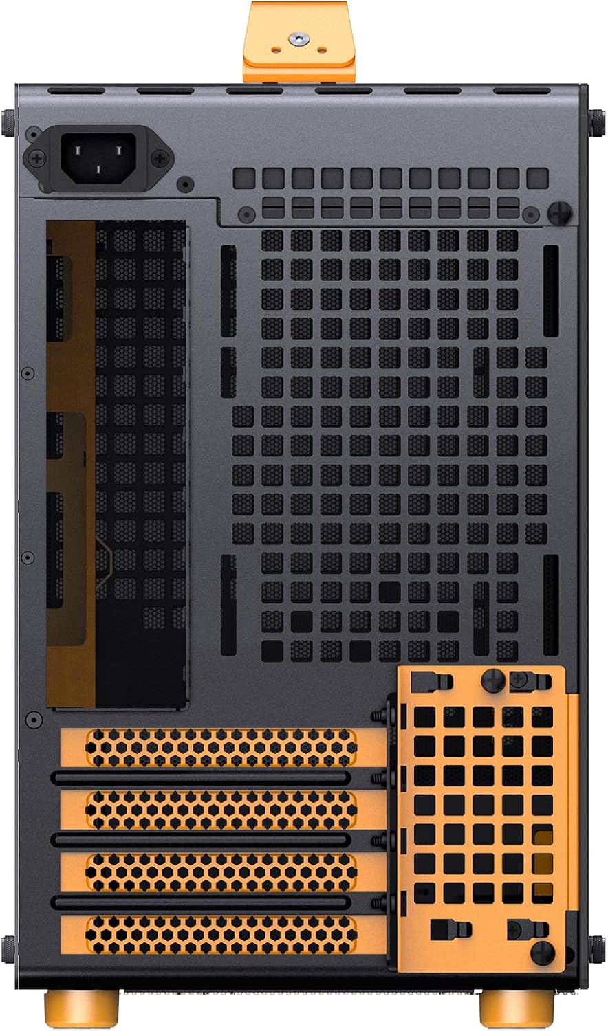 JONSBO/JONSPLUS Z20 Orange/Black Micro-ATX Mini Tower Pc Case,with Detachable Carrying Handle, Mini Size, High-Performance Hardware Compatible, Support 240AIO, H160mm Cooler,Orange/Black