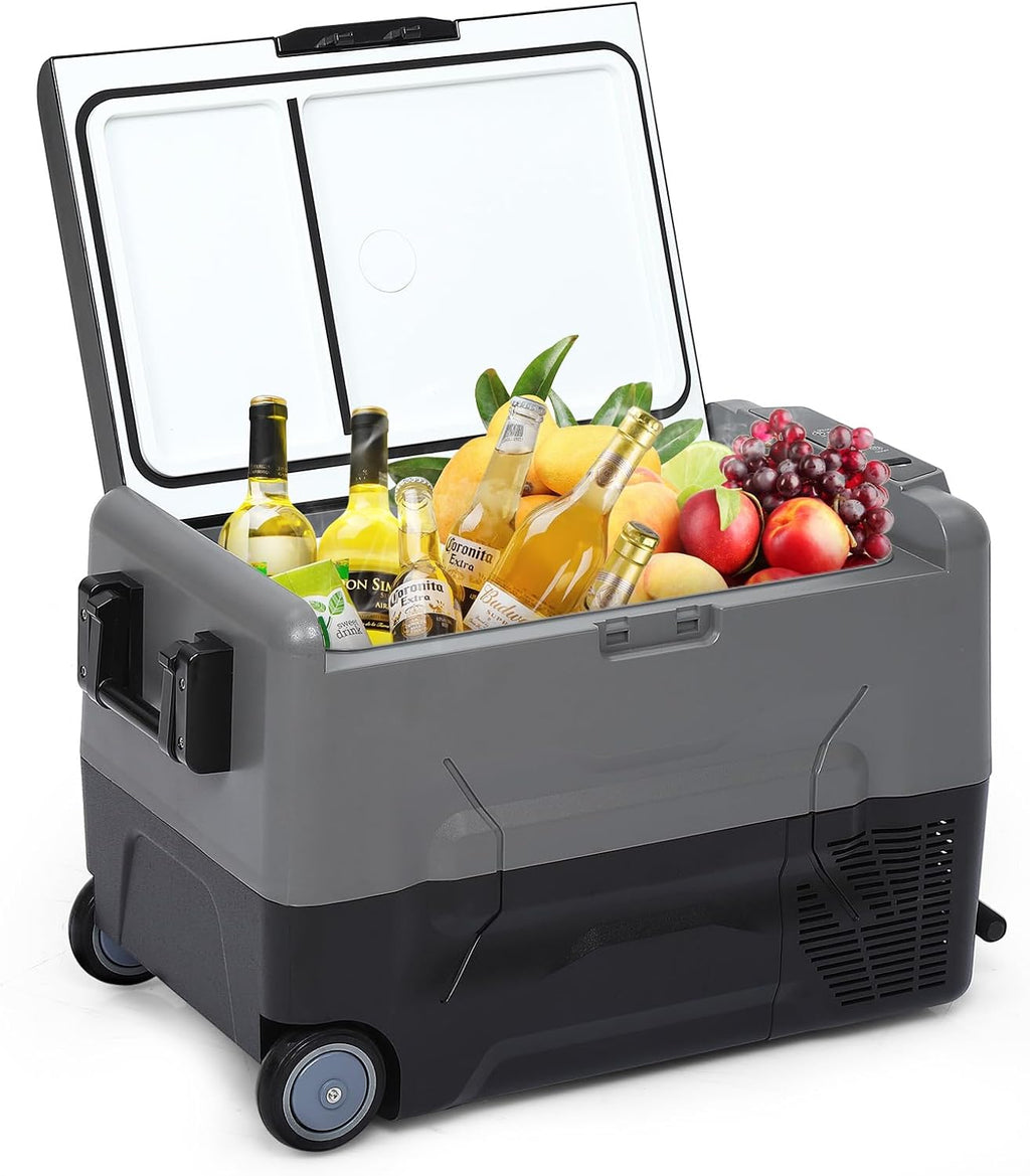 Car Refrigerator 12/24Volt DC, Portable Freezer, RV Car Fridge APP Control, 37 Quart -4℉-68℉ Portable Refrigerator for Camping, Outdoor, Travel, Fishing or Home Use