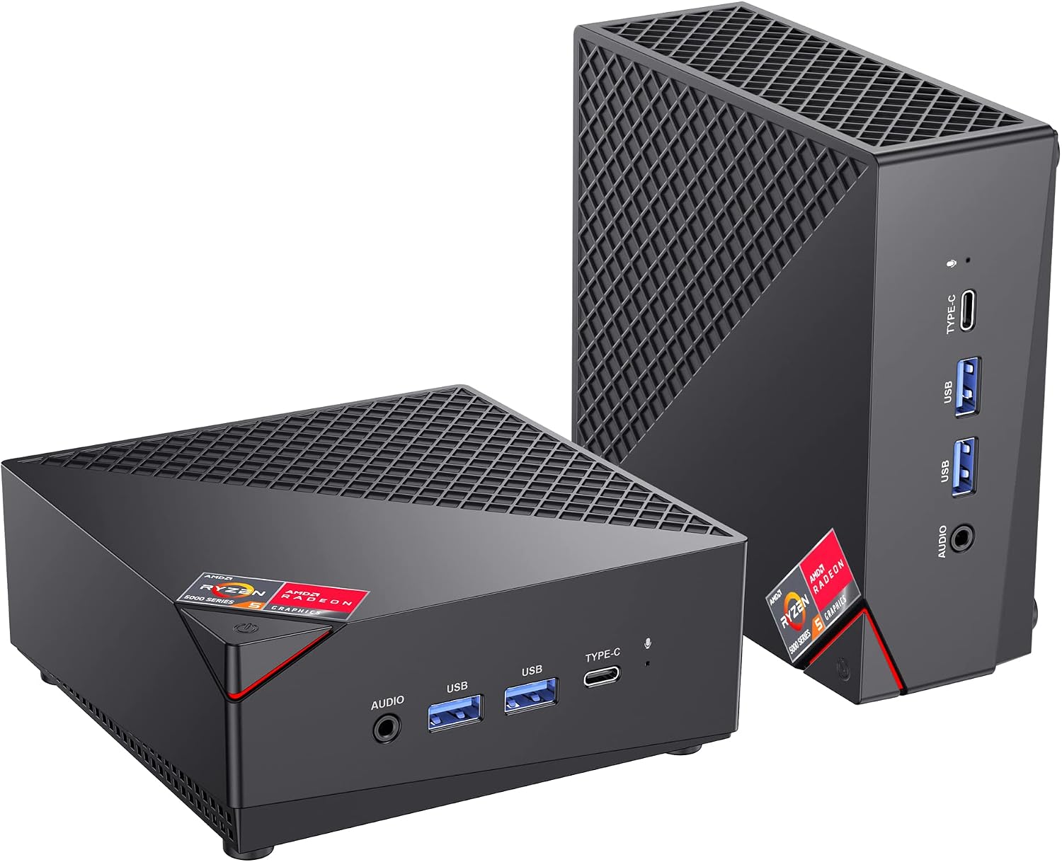 ACEMAGIC Mini Gaming PC AMD Ryzen™ 7 5700U 16GB DDR4 RAM, 512GB SSD Wind 11 Pro 8 Cores/16 Threads Mini Computers (up to 4.4Ghz) 4K Triple Display Mini Desktop Bluetooth/WiFi 6/Office