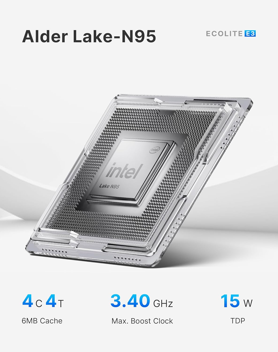 BOSGAME Mini PC N95, Intel 12th Mini Computers| 16GB DDR4 RAM| 512GB M.2 2280 SSD| 4K 60HZ Triple Displays by Dual HDMI+Type-C, 6W TDP Quiet Mini PC, WIFI5, BT 5.0 Office