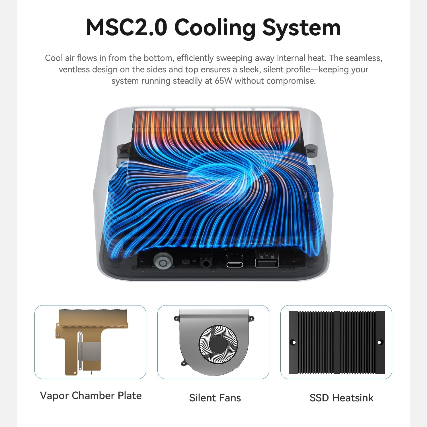 Beelink SER9 MAX Ryzen 7 H 255, 8C/16T, Up to 4.9GHz W11 PRO Mini PC, 64GB DDR5, 1TB NVMe M.2 SSD, 10Gbps LAN/ WiFi6/ BT5.2, Mini Computer Support HDMI 2.1+DP 2.1+USB4 Triple Display
