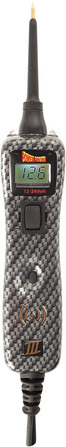 Power Probe III Clamshell - [Car Automotive Diagnostic Test Tool, Digital Volt Meter, AC/DC Current Resistance, Circuit Tester] (Carb)