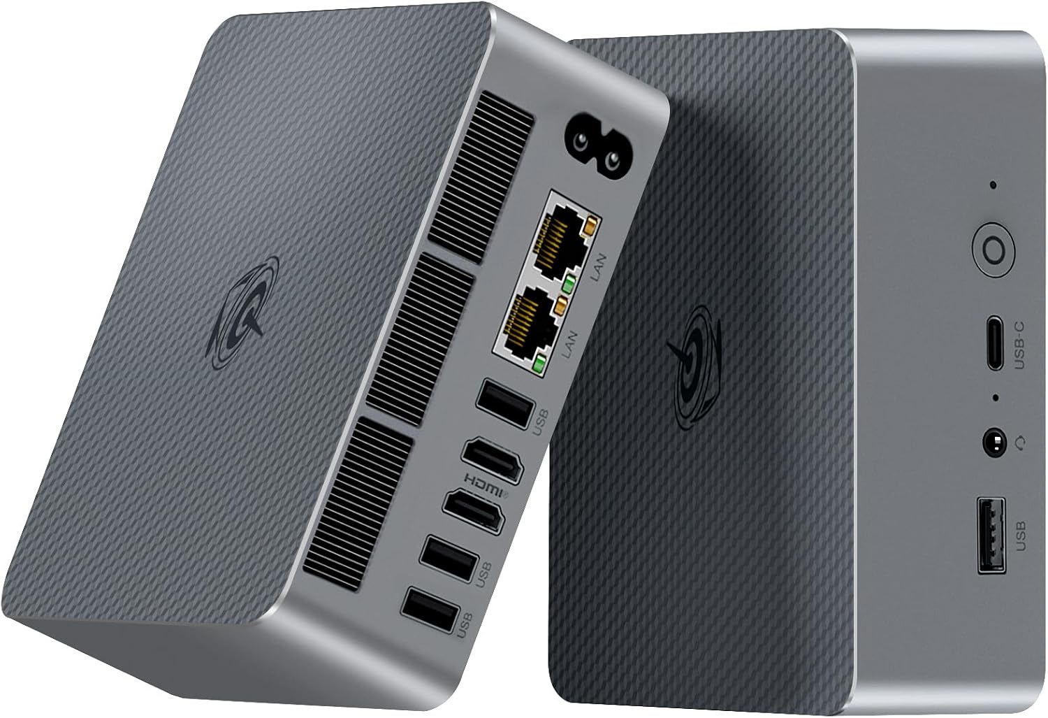 Beelink EQR7 Mini PC,AMD Ryzen 7 7735HS Processor (8C/16T,up to 4.75GHz),Mini Computer with 24GB LPDDR5 RAM 500GB M.2 2280 PCle SSD,Dual Screen Display/Dual LAN/WiFi 6/BT5.2/USB 3.0