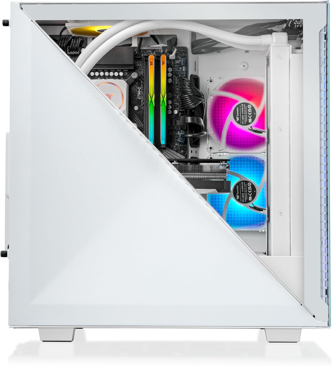 Thermaltake LCGS Avalanche i477T AIO Liquid Cooled CPU Gaming Desktop (Intel® Core™ i7-13700KF, 32GB DDR5 5600MT/s, NVIDIA® GeForce RTX™ 4070 Ti, 2TB NVMe M.2, WiFi) D3AV-Z790-47T-LCS