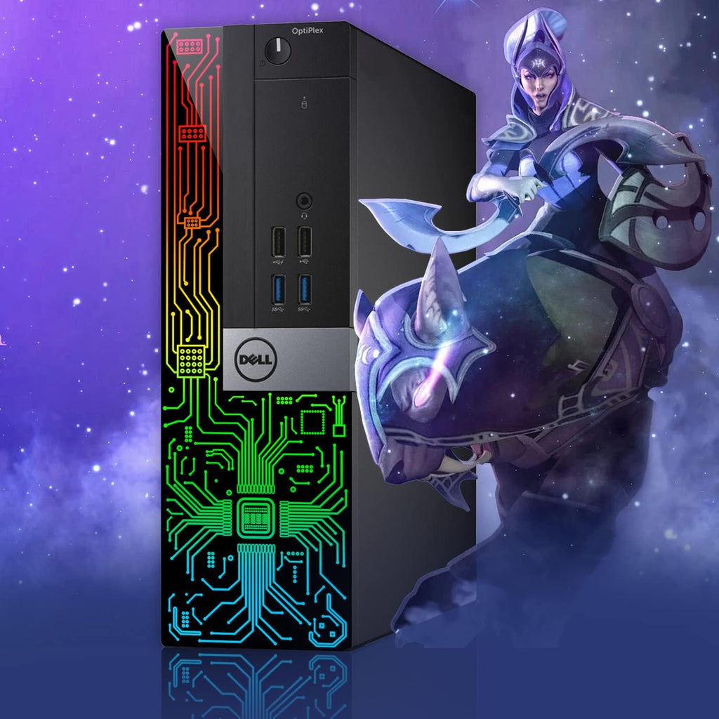 Dell OptiPlex 3060 SFF RGB Computer PC, Intel Core i5-8500, GeForce GT 1030 2GB GDDR5, 16GB RAM, 512GB NVMe, 1TB HDD, 22 Inch HDMI Monitor, Gaming Headset, WiFi, Bluetooth, Windows 11 Pro (Renewed)