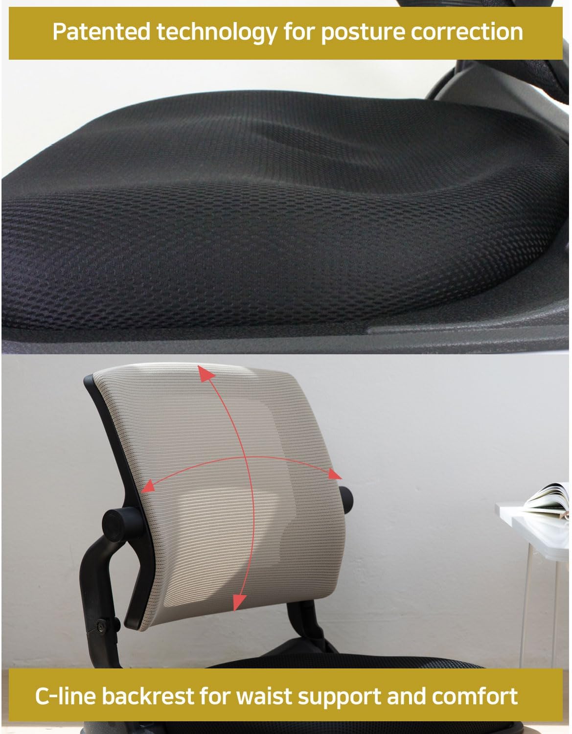 Patented Floor Chair with Back Support - Foldable Orthopedic Floor Chair for Adults/Children - Japanese Legless Seat for Meditation, TV, Pelvic Adjustment - Recliner with Back Support (Gray)