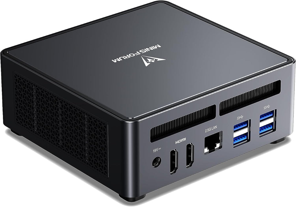 MINISFORUM Venus UM790 Pro Mini PC AMD Ryzen 9 7940HS up to 5.2 GHz 32 GB DDR5 512GB SSD with AMD Radeon 780M, 4X USB3.2, 2X USB4, 2xHDMI 2.1, 2X PCIe4.0, Wi-Fi 6E/BT5.3, RJ45 2.5 G