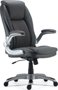 Staples Sorina Bonded Leather Chair, Grey