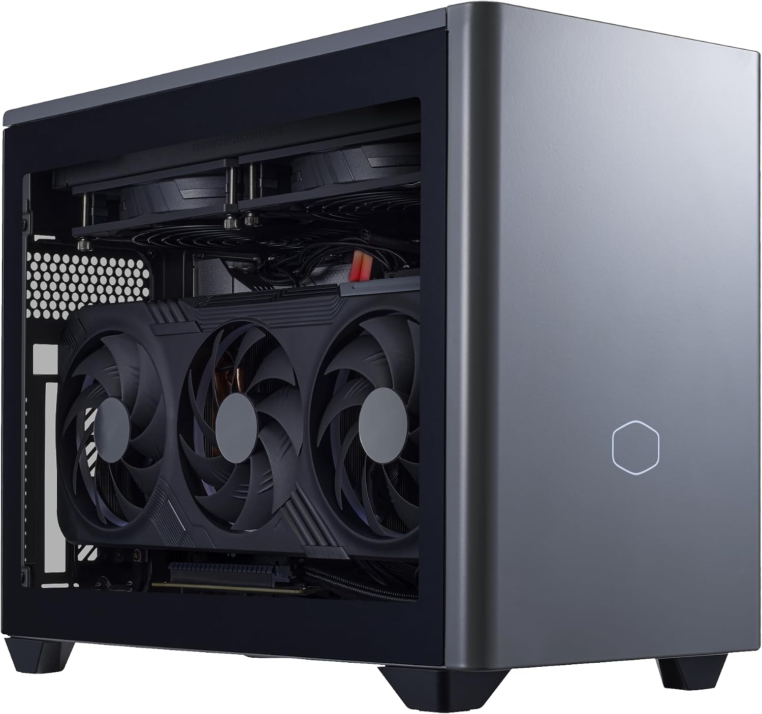 Cooler Master NR2 Pro Gaming PC – AMD RYZEN 7 9800X3D, AMD RX 9070 XT 16GB, 32GB DDR5 6000MHz, 2TB Gen4 M.2, Windows 11, V850 SFX Gold PSU, Compact Mini ITX Desktop PC