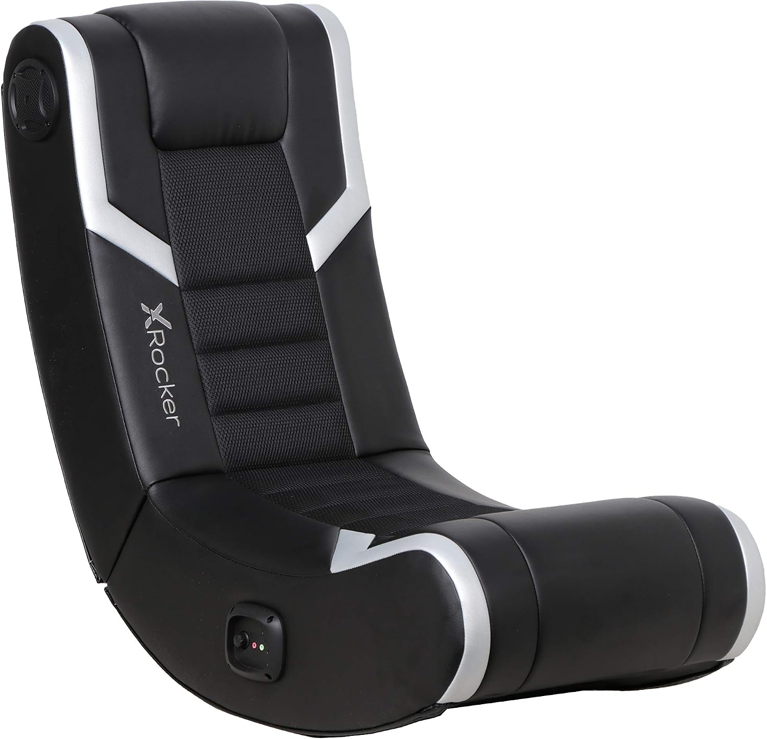 X Rocker Eclipse Video Gaming Floor Chair, Headrest Mounted Speakers, 2.0 Bluetooth, Wireless, 5110301, 31' x 27.5' x 16.5', Amazon Exclusive & Nintendo Joy-Con (L/R) - Neon Red/Neon Blue