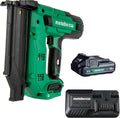 Metabo HPT 18V MultiVolt Compact Cordless Brad Nailer Kit, 18 Gauge Nailer with Power Tool 2.0Ah Lithium Ion Battery, Drives 5/8' to 2' Brad Nails, 700 per Charge, NT1850DG