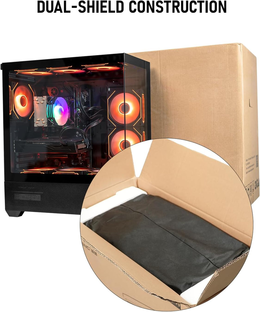 Gaming PC Desktop – Ryzen 7 5700X up to 4.6 GHz 8 Cores, RTX 3050, 32GB DDR4 RAM, 1TB NVMe SSD, Wi-Fi 6 & Bluetooth 5.4, 9 ARGB Fans, Windows 11 Pro, 650W PSU High-Performance Tower