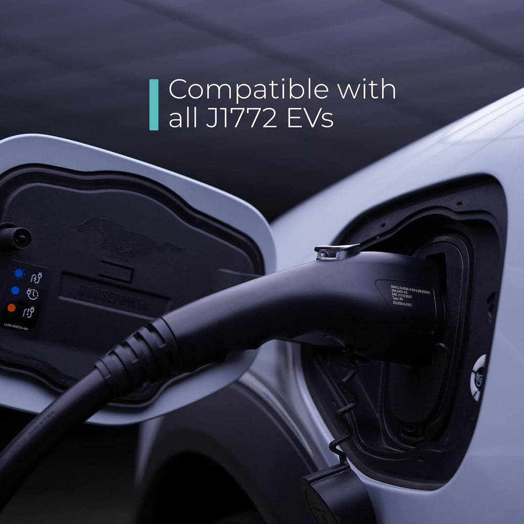 Lectron Level 1 J1772 Charger (WiFi Version) - 120V, 15 Amp, NEMA 5-15 Plug, 16 ft Extension Cord - Portable Electric Car Charger for J1772 Evs