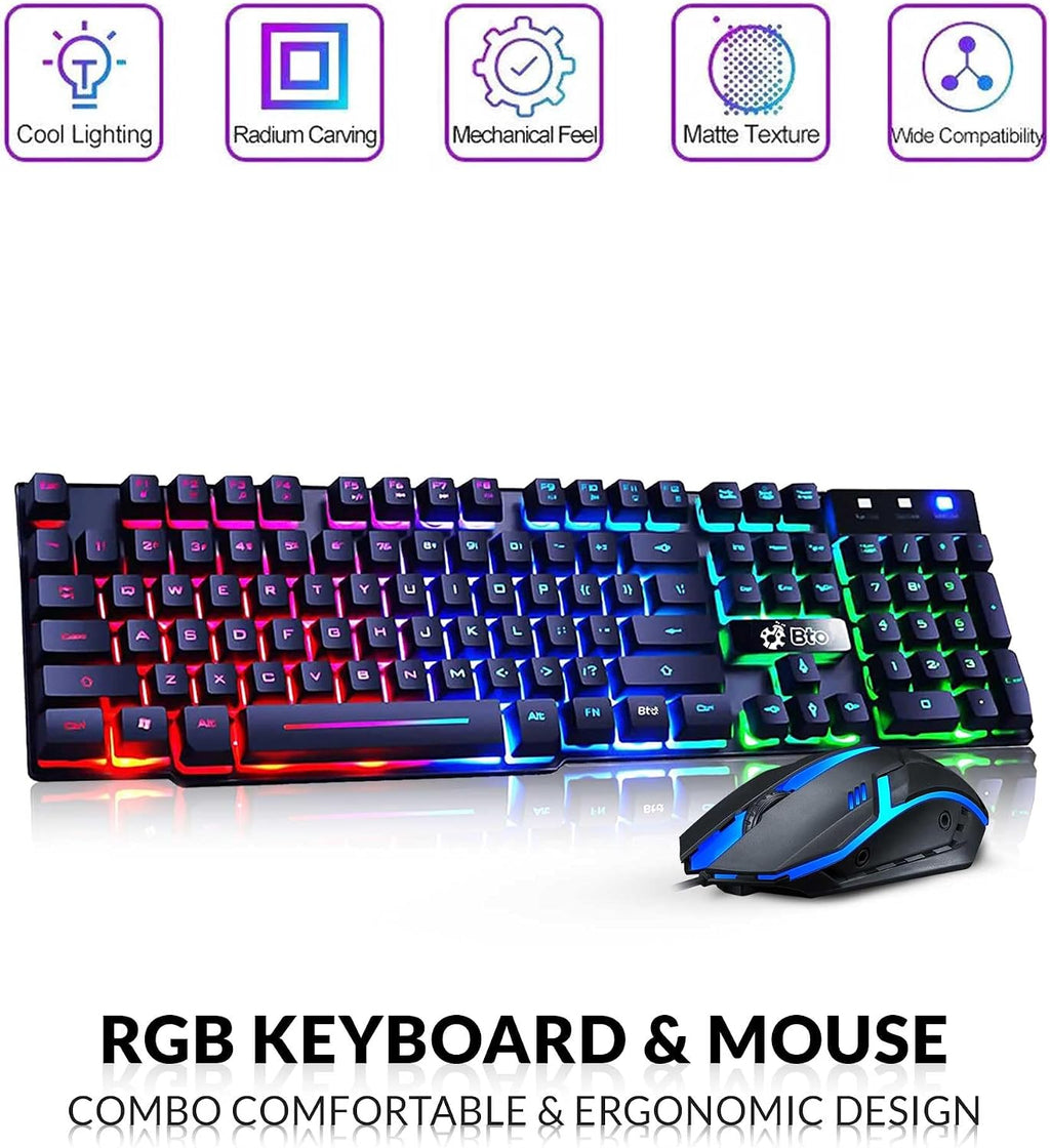 HP RGB Gaming Desktop PC Bundle - Intel Core i7, 16GB RAM, 1TB SSD, NVIDIA GeForce GT 1030 GDDR5, 24-inch Monitor, RGB Set - Windows 11 Pro (Renewed)