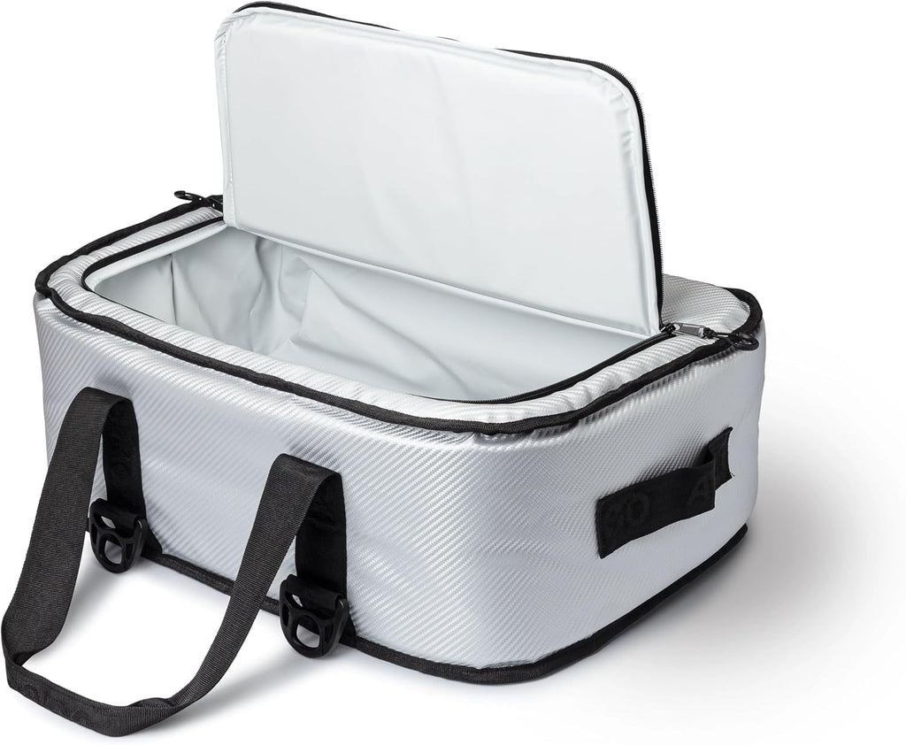 AO Coolers Stow-N-Go Carbon Soft Cooler, Low-Profile, Leakproof with High-Density Insulation, Holds Ice for 24 Hours