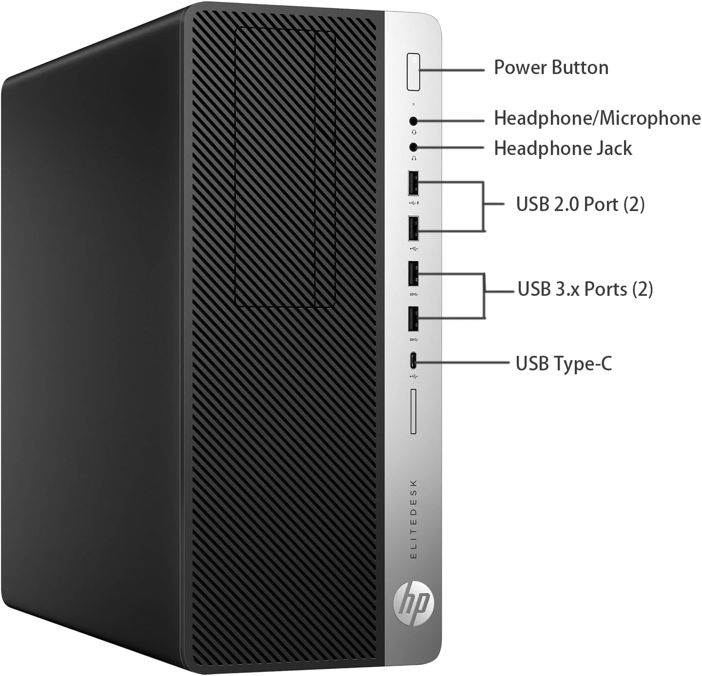 HP EliteDesk 800 G3 Mini Tower Desktop Computer PC, Core i7-6700 3.4GHz, Up to 4.0GHz, Windows 11 Pro, 16GB RAM, 512GB SSD, WiFi, Keyboard&Mouse(Renewed)