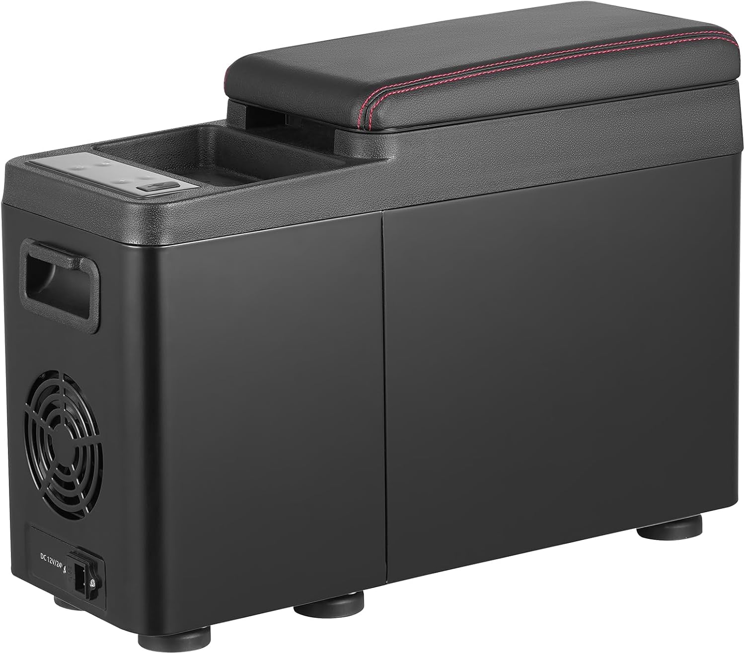 VEVOR Car Refrigerator, 12 Volt Car Armrest Refrigerator Fridge, 8 L Single Zone Portable Freezer, -4℉-68℉ Adjustable Range, 12/24V DC and 100-240V AC Compressor Cooler for Outdoor, Camping