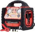 2200 Amp Car Jump Starter with Air Compressor,Portable Power Station with 260 PSI Tire Inflator,400W Power Inverter Dual AC/DC Ports,2.1A USB Port,Battery Clamps