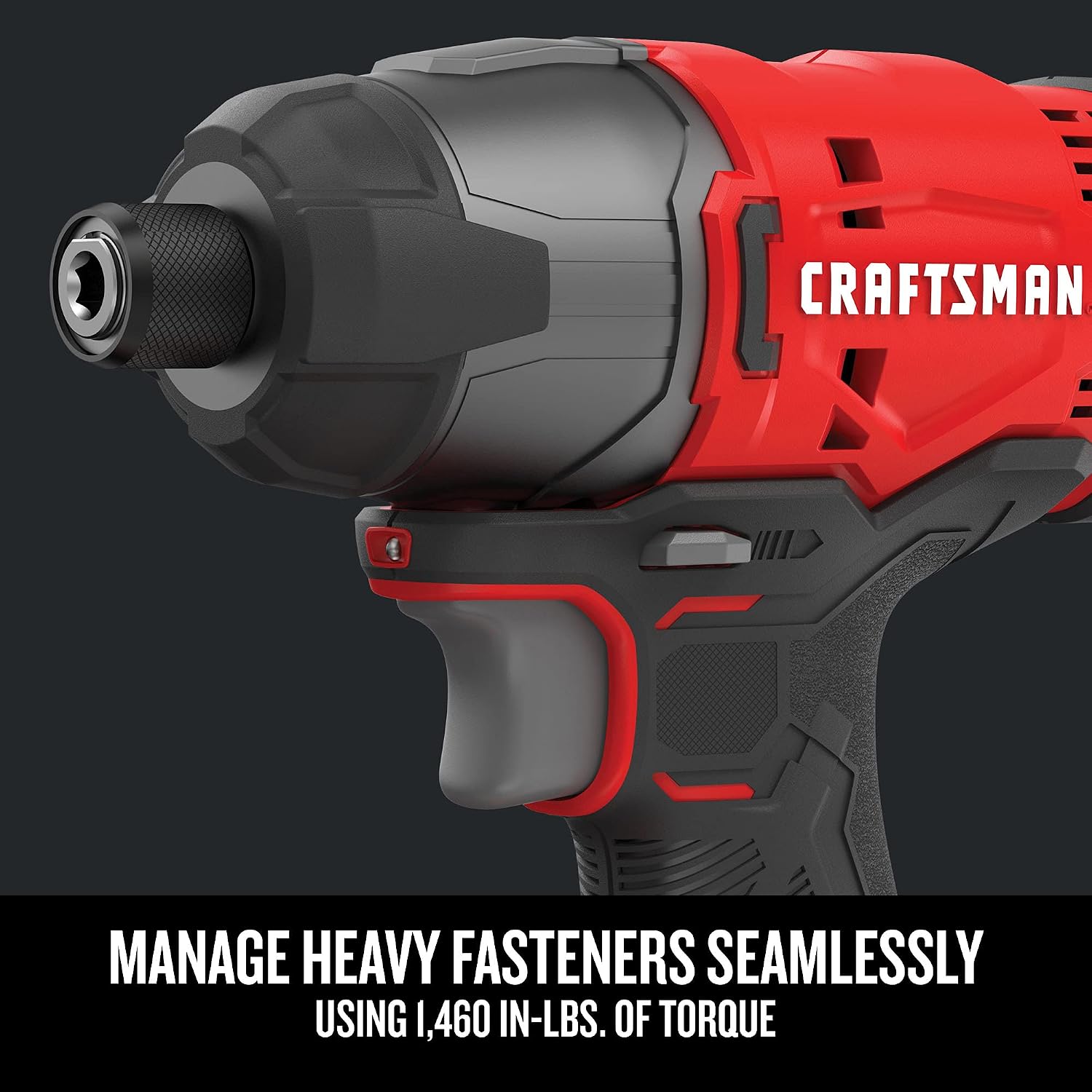 CRAFTSMAN V20 MAX Cordless Power Tool Kit, Circular Saw with 6 1/2 inch Blade, 1/4 inch Impact Driver, 1/2 inch Drill/Driver, LED Task Light, Battery and Charger Included (CMCK401D2AM)