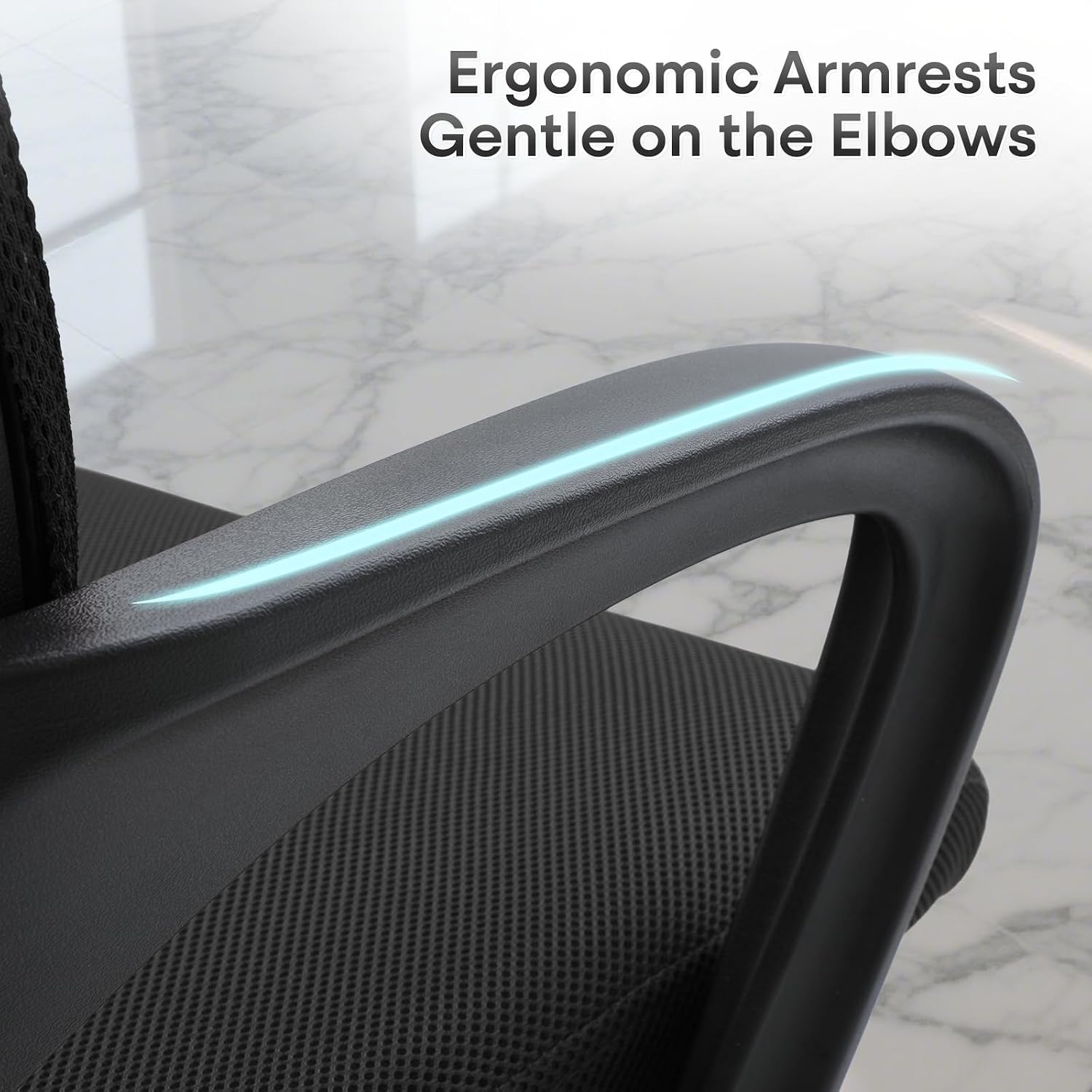 Ergonomic Office Chair 24P - 330Lbs, Breathable Mesh Computer Desk Chair with Lumbar Support & Armrest, Rolling Swivel Adjustable Tilt Lock for Home Office/Gaming, Bedroom Study