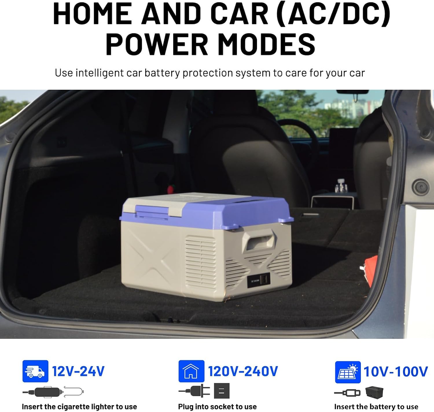 X9 12 Volt Refrigerator,Mini Portable Freezer,10 Quart Electric Cooler,12V Car Fridge,12/24V DC 100-240V AC for Ourdoor, Camping, Travel, Truck,RV, Boat -4℉~68℉