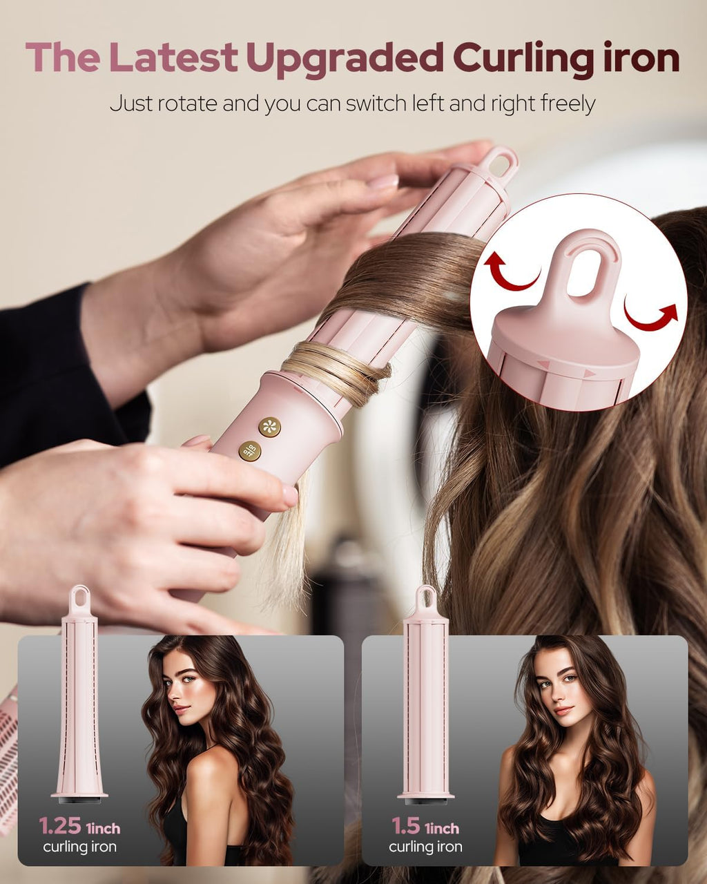 IBAYS 7 in 1 Hair Dryer Brush & Hair Styler, 110,000 RPM High-Speed Blow Dryer with Negative Ions for Frizz-Free Styling Fast Volumizing Curling Drying Straightening, Blow Dryer with Travel Case