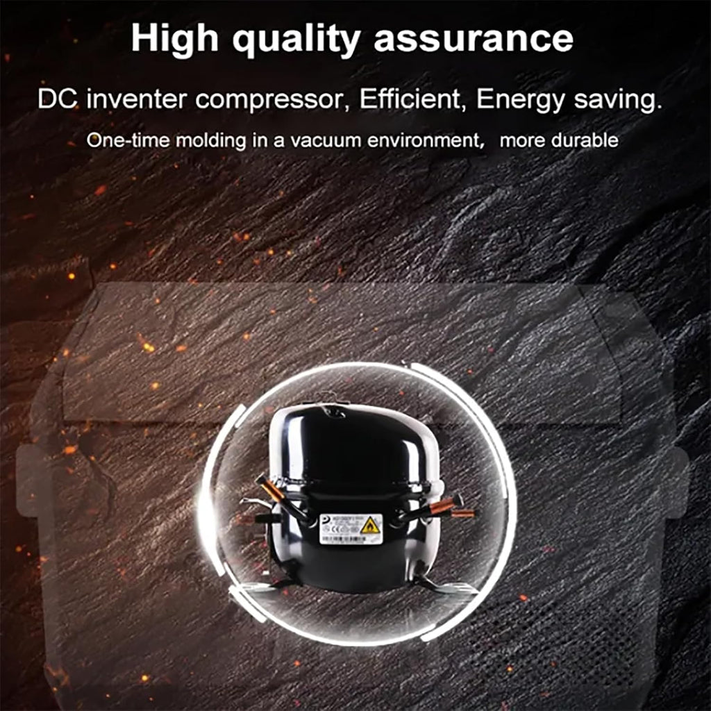 Car Refrigerator, Portable Car Freezer, 36 Liter Capacity, Fast Cooling 12V Car Fridge Freezer, Cool Down To About 20°C, Simple Control Panel and Space-Saving, Easy To Carry, For Dorm, Office