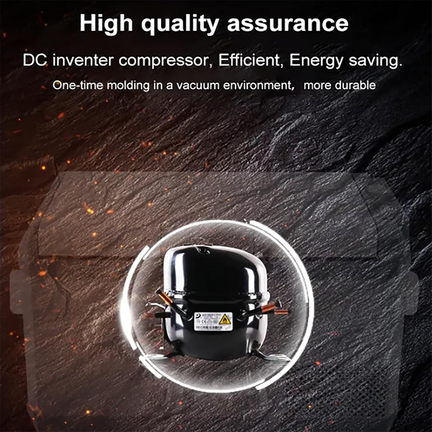 Car Refrigerator, Portable Car Freezer, 36 Liter Capacity, Fast Cooling 12V Car Fridge Freezer, Cool Down To About 20°C, Simple Control Panel and Space-Saving, Easy To Carry, For Dorm, Office