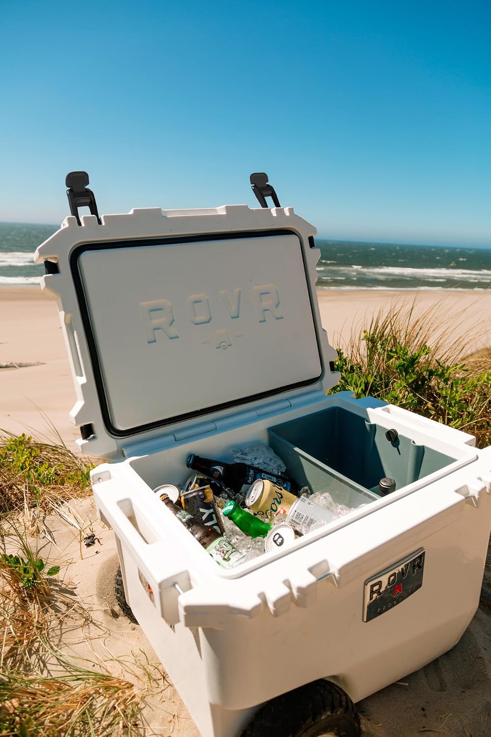 RovR Hard Cooler – Heavy Duty Insulated Cooler Box for Camping, Beach, Travel, Tailgating, Fishing, and Parties – Rugged Portable Cooler for Long Ice Retention