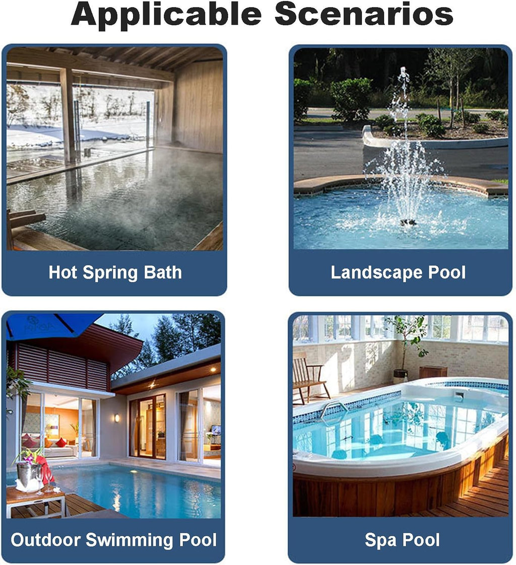 Automatic Solar Robotic Pool Cleaner - Auto Avoidance & Escape Function + 2 Cleaning Modes + Brushless Motors, Cordless Pool Skimmer for Cleaning Pools up to 80m²