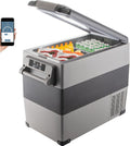 Happybuy 12 Volt Refrigerator, 58 Qt Dual Zone Portable Freezer with 12/24V DC and 110-240V AC, for Vehicles & Home, Compressor Cooler