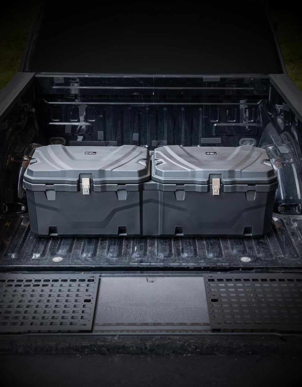 JOYTUTUS Lockable 160 Quart Truck Bed Tool Box, Waterproof Storage Box Truck Bed Cargo Case, Full & Mid Size Pickup Tool Box Toolbox Storage System