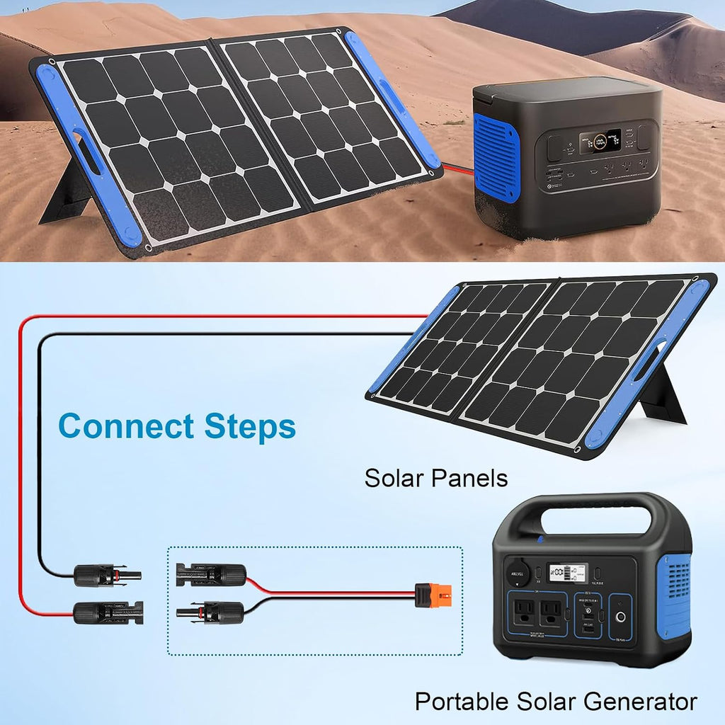 10AWG 75FT Solar to XT60i Extension Cable 3 6 10 35 50 75 100FT Heavy Duty Adapter Cable Connector XT60i Wire for Portable Power Station, Solar Panel, RV, Battery