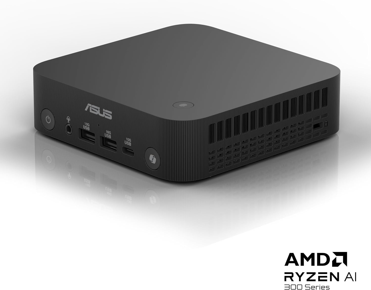ASUS ExpertCenter PN54 Barebone Mini PC with AMD RyzenTM AI 7 350 Processor, DDR5 RAM, Dual Storage Design, WiFi 7 & BT 5.4, Voice Command, Toolless Chassis Access, USB-C, Hardware TPM, & VESA Mount