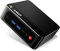 Beelink SER5 Pro Mini PC, Ryzen 5 5625U (6C/12T, Up to 4.3GHz), 16GB DDR4 RAM, 500GB NVMe SSD, Radeon Graphics 7 CUs, Triple Display 4K@60Hz via HDMI/DP/Type-C, WiFi 6/BT 5.4, Compact Office Desktop