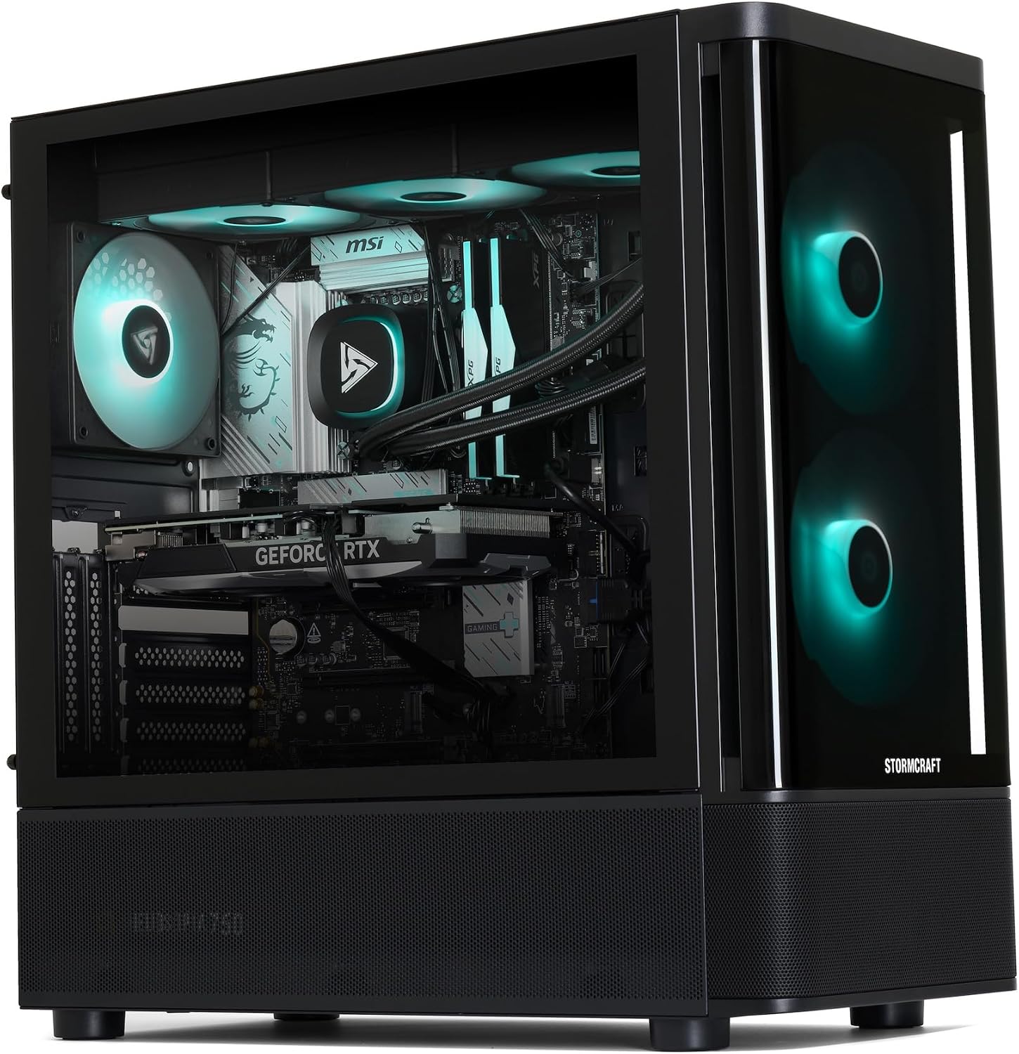 STORMCRAFT Skyhawk PRO Gaming PC - Ryzen 7 7800X3D up to 5.0GHz | RTX 5070 Ti 16 GB GDDR7 | 32GB DDR5 RGB 6000MHz| 1TB NVMe Gen4 SSD | AMD B850 Chipset | 360mm AIO | 850W Gold PSU | Win 11 Home