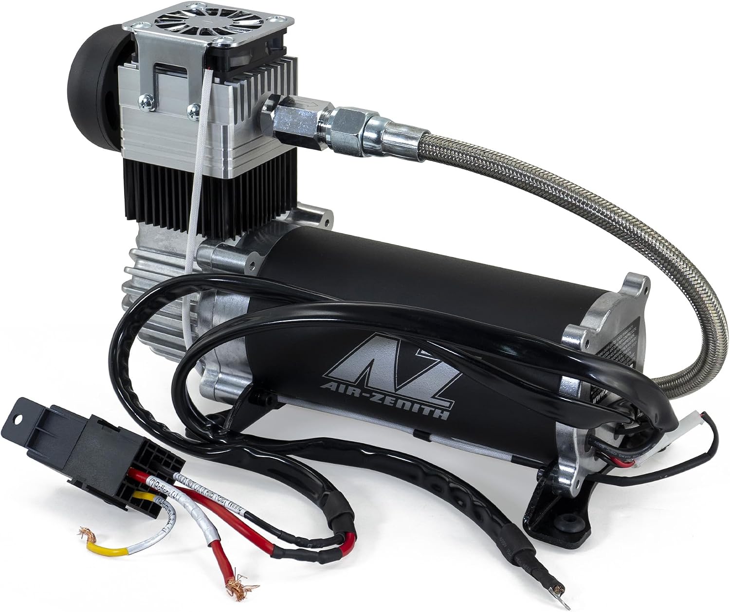 Black & Silver 200 PSI Air Zenith OB3 Air Compressor | 4.5 CFM | 12-Volt | 100% Duty Cycle