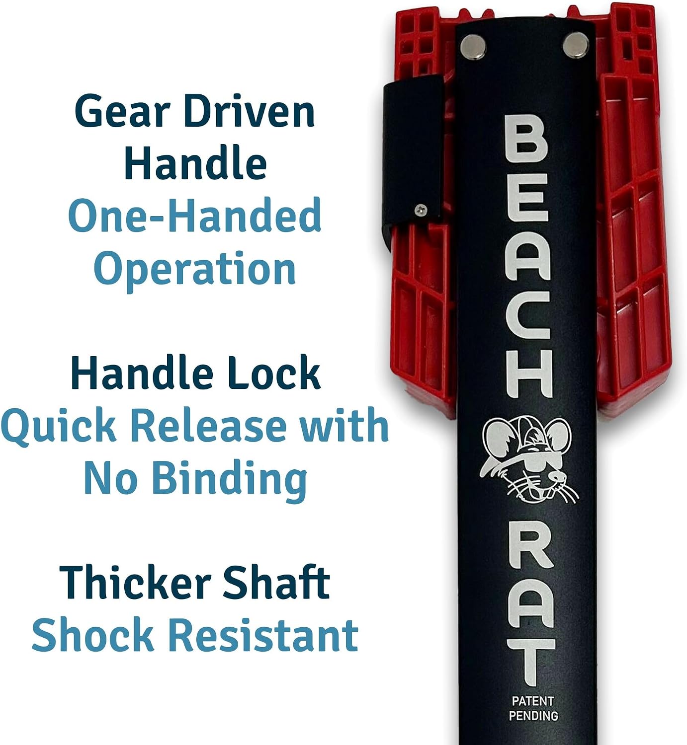 Beach Rat Fusion Anchor & Storage Case - Jet Ski Anchor/Boat Anchor for Shallow Water and Sandbar - High Strength Telescoping Aluminum Pole & Plastic Boat Accessory - Sand Bar Anchor Kit