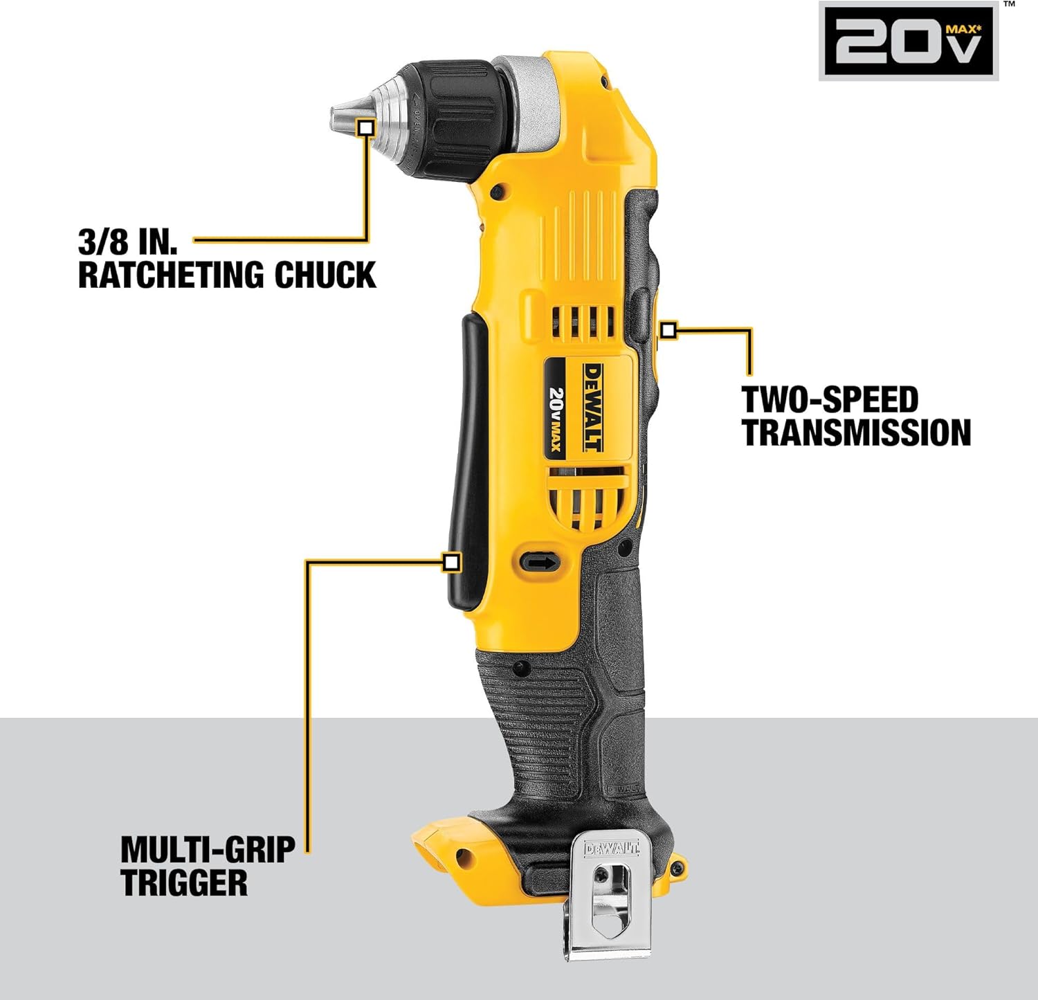DEWALT 20V MAX Power Tools, 9 Cordless Tool Combo, Impact and Drill Driver, Oscillating Tool, Grinder,Circular and Reciprocating Saw,Right Angle Drill,Speaker,LED Light, 2 Batteries,Charger (DCK940D2)