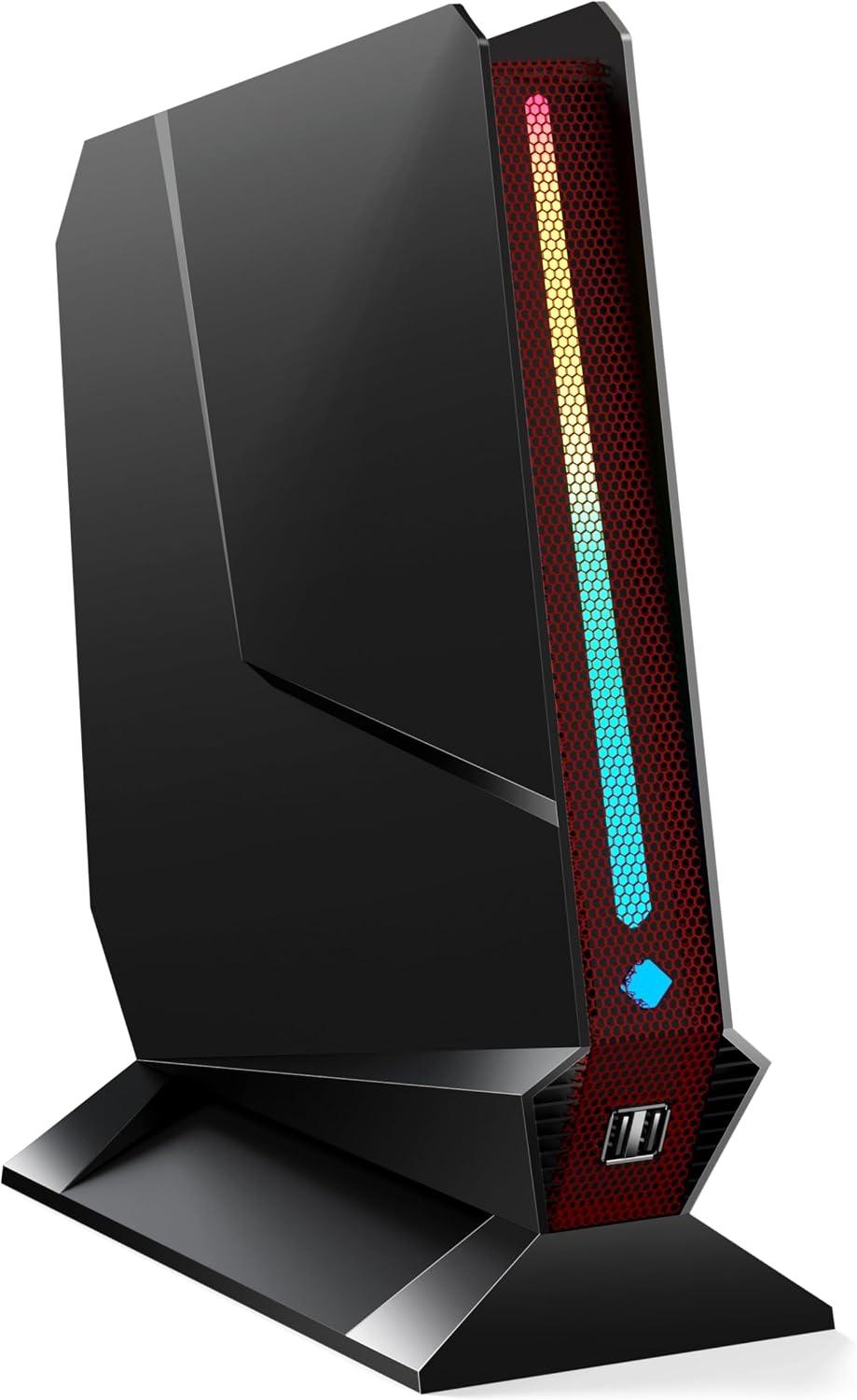 TOPGRO T1-Pro Mini Gaming PC Core i9-13900HK/RTX4060 8G GDDR6,Mini Gaming Computer 64GB RAM DDR5-5200,2TB PCIe4.0 SSD,Adjustable RGB Light,WiFi6E/BT5.3/2.5G LAN 4K@60Hz Win11 Pro Desktop PC
