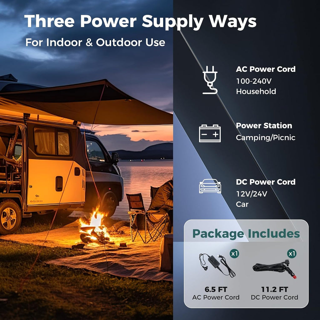 COSTWAY Car Refrigerator with Wheels, 42-Quart Dual-zone Dual-temperature Electric Cooler, 12V/24V DC, 100-240V AC, -4°F To 68°F, Reversible Lids, Car Freezer for RV Camping, Green+Black