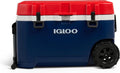 Igloo Trailmate 75Qt Wheeled Cooler, Insulated Hard Shell Ice Chest, Americana