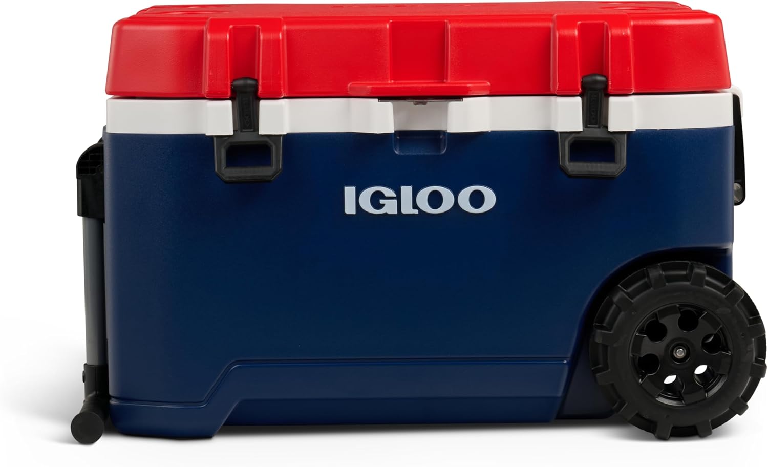 Igloo Trailmate 75Qt Wheeled Cooler, Insulated Hard Shell Ice Chest, Americana