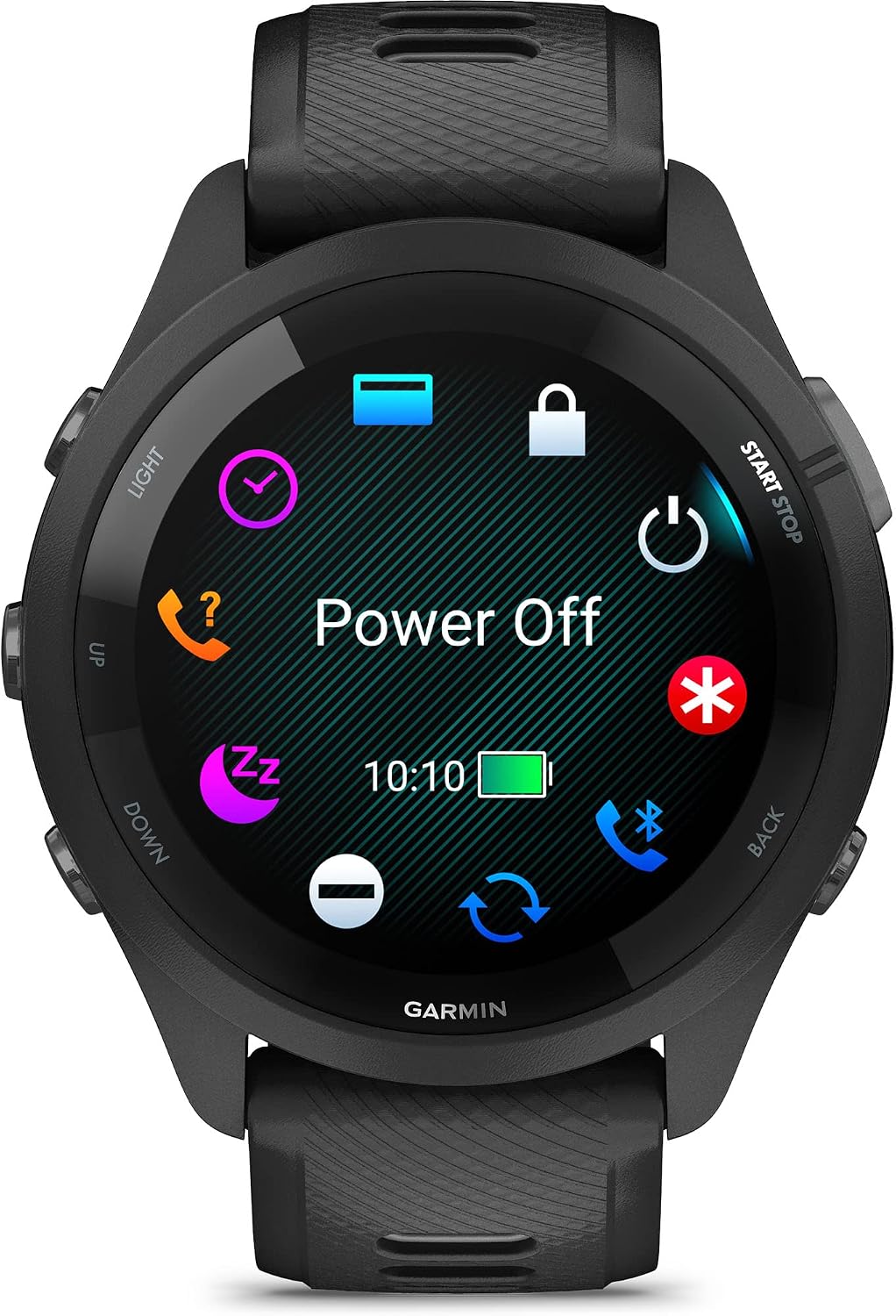 Garmin Forerunner 265 Running Smartwatch, Colorful AMOLED Display, Training Metrics and Recovery Insights, Black and Powder Gray (Renewed)