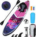 YUSING 11' Inflatable Stand Up Paddle Board with Kayak Seat, Non-Slip Deck SUP Paddle Board with Premium Kayak and SUP Accessories & Backpack, Portable Standing Boat for Youth & Adult