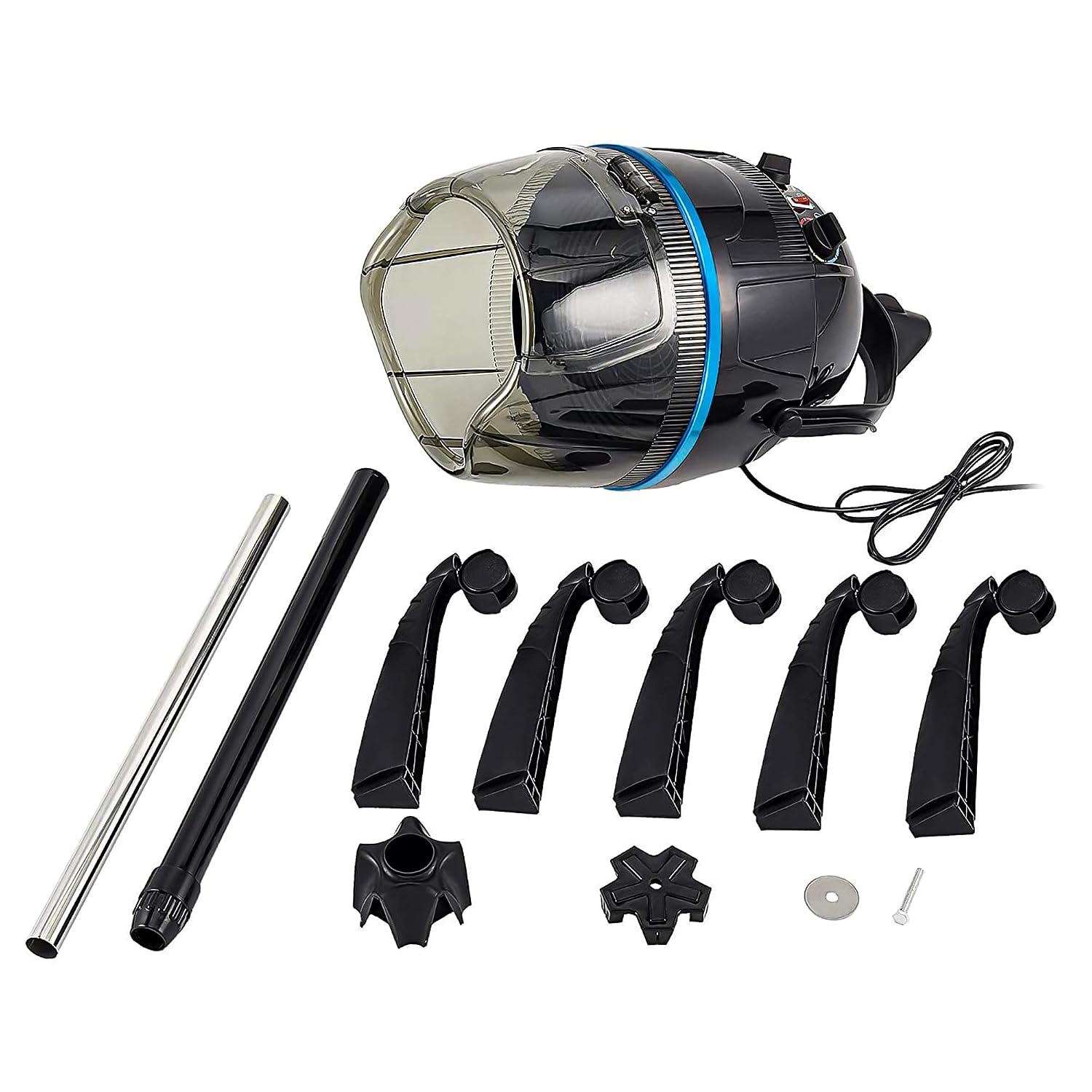 Nova Microdermabrasion Professional Hooded Floor Hair Dryer Adjustable Bonnet Hair Dryer Stand Up with Timer and Rolling Wheels for Beauty Spa Home Salon Equipment