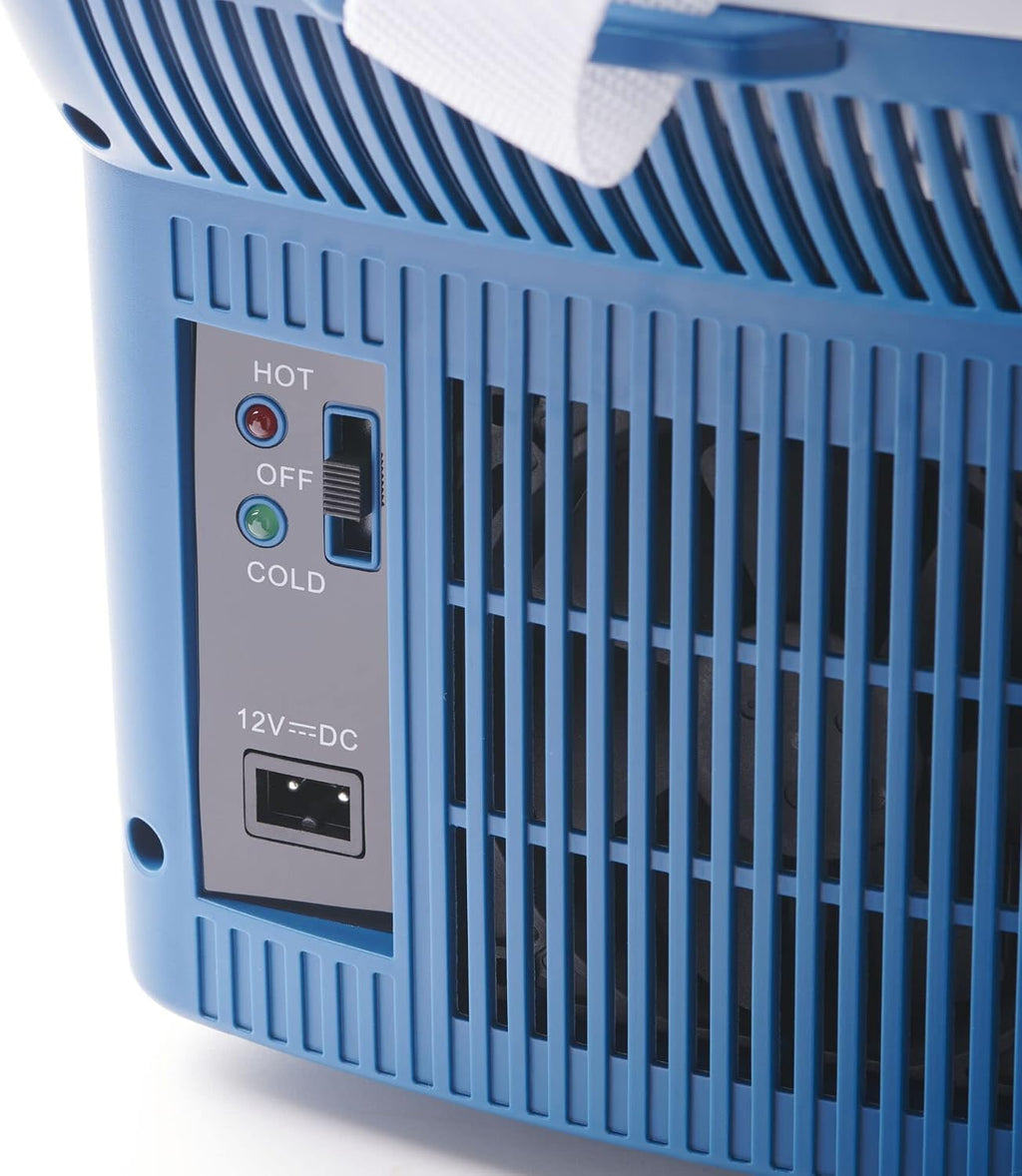 Mobicool MT08 DC - 8 L Thermoelectric Travel Coolbox And Warmer, Metallic Blue – 12 V