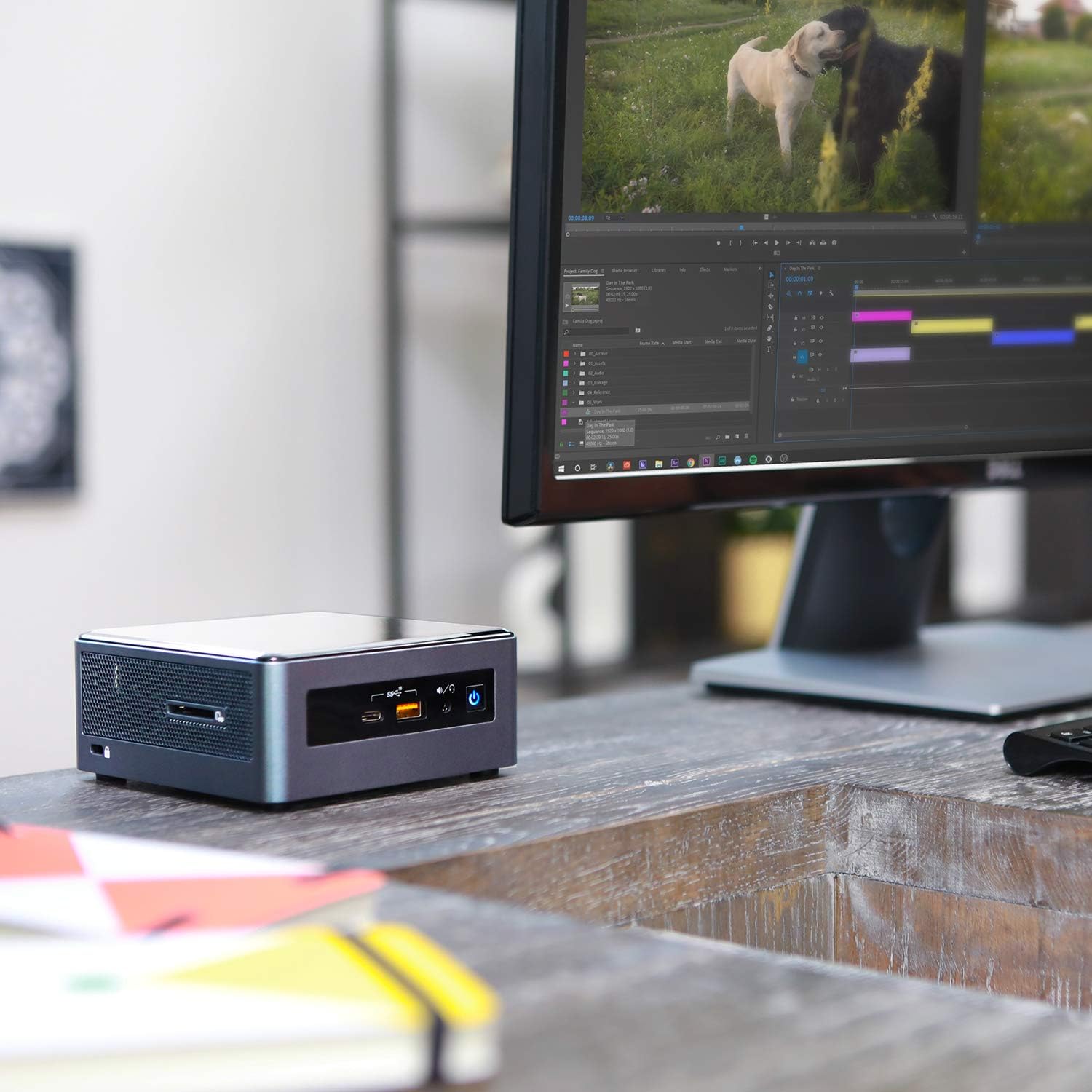 Intel NUC 8 Mainstream-G Mini PC with SSD & Windows 10 - Core i5