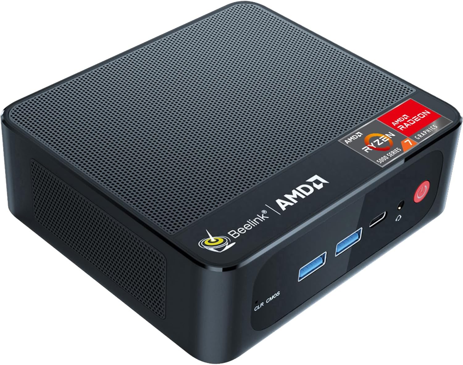 Beelink SER5 MAX Mini Pc,AMD Ryzen 7 7735HS (8C/16T,up to 4.75GHz),Mini Computer with 24GB LPDDR5 RAM/500GB M.2 2280 SSD,Micro Pc Support 4K FPS,WiFi6/BT5.4/2.5G LAN/Home/Office