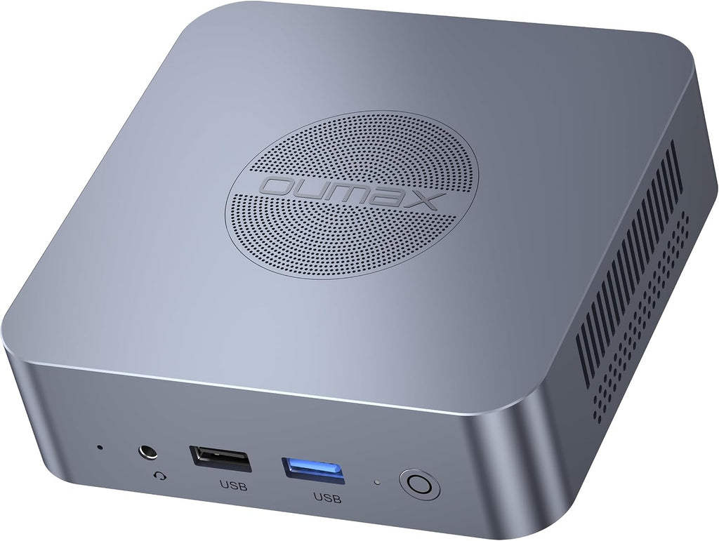 N100 Mini PC, Intel Alder Lake N100, 16GB DDR4 500GB PCIe3.0 SSD, Dual LAN Mini Computer Support 4K Dual HDMI, WiFi5/BT5.0/USB3.2, Built-in 45W Power Supply Office Desktop PC